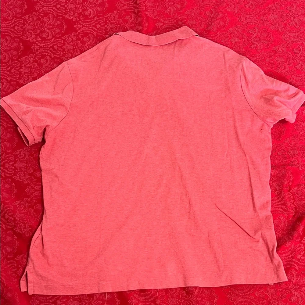Polo Ralph Lauren Men’s XL Coral Salmon Polo Shirt Pony Logo 100% Cotton